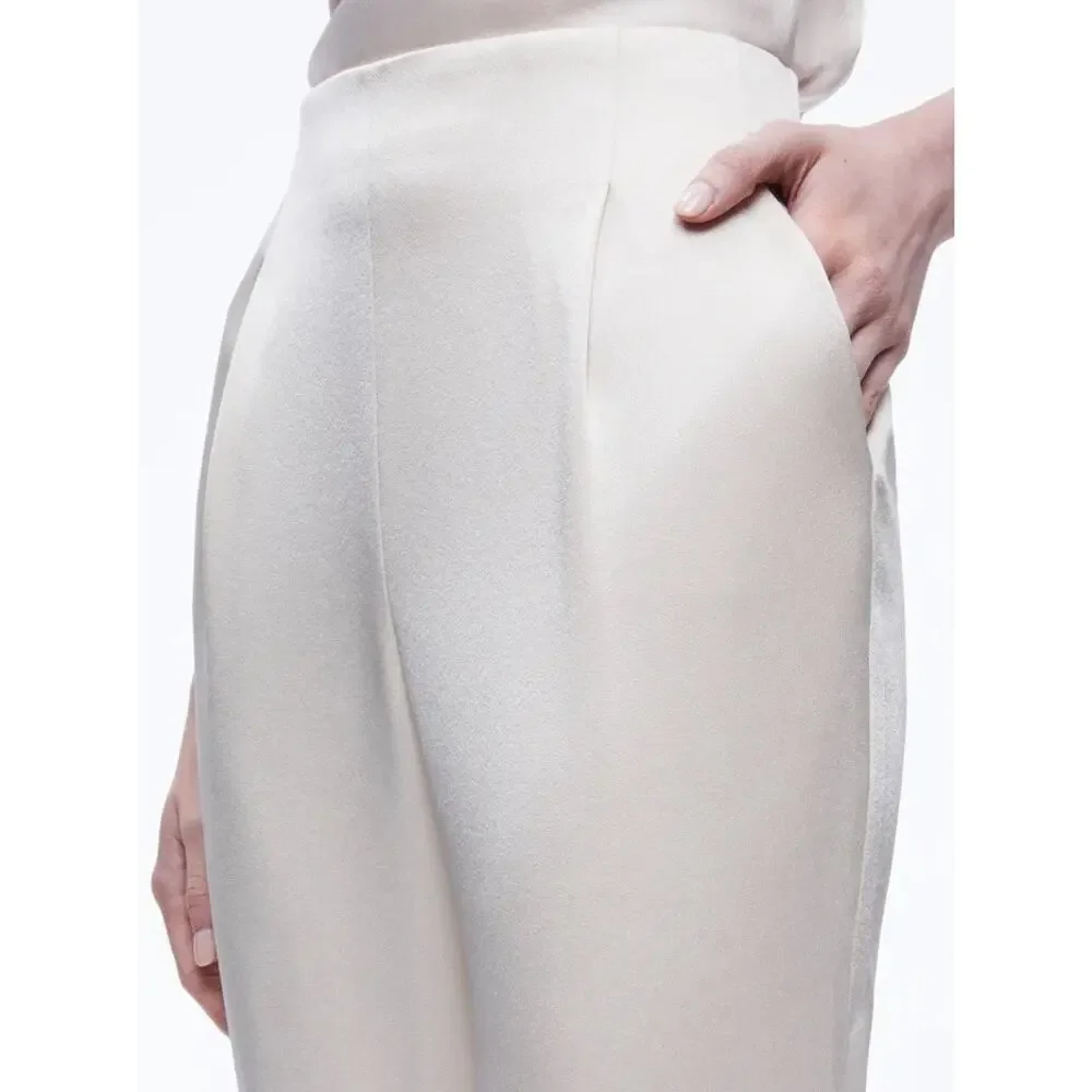 ALICE + OLIVIA JESSIE SLIM PANT in Champagne Sz 6 - Picture 3 of 13